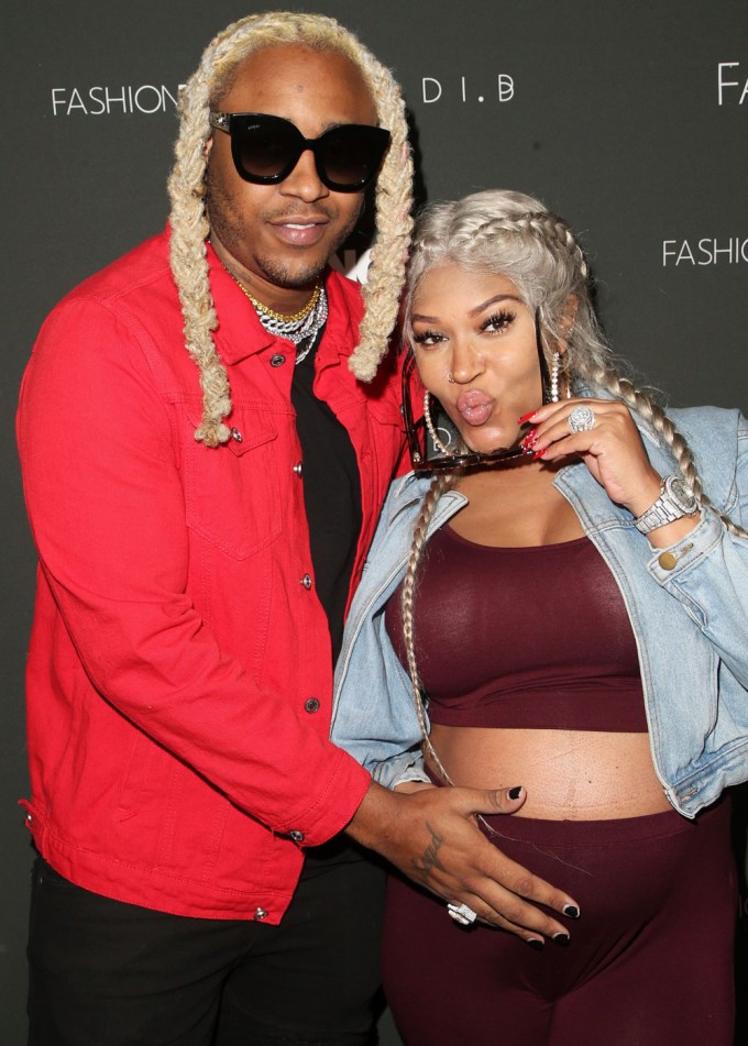 Lyrica Anderson Shows Off Baby Bump At Fashion Nova x Cardi B Launch Event In Los Angeles
