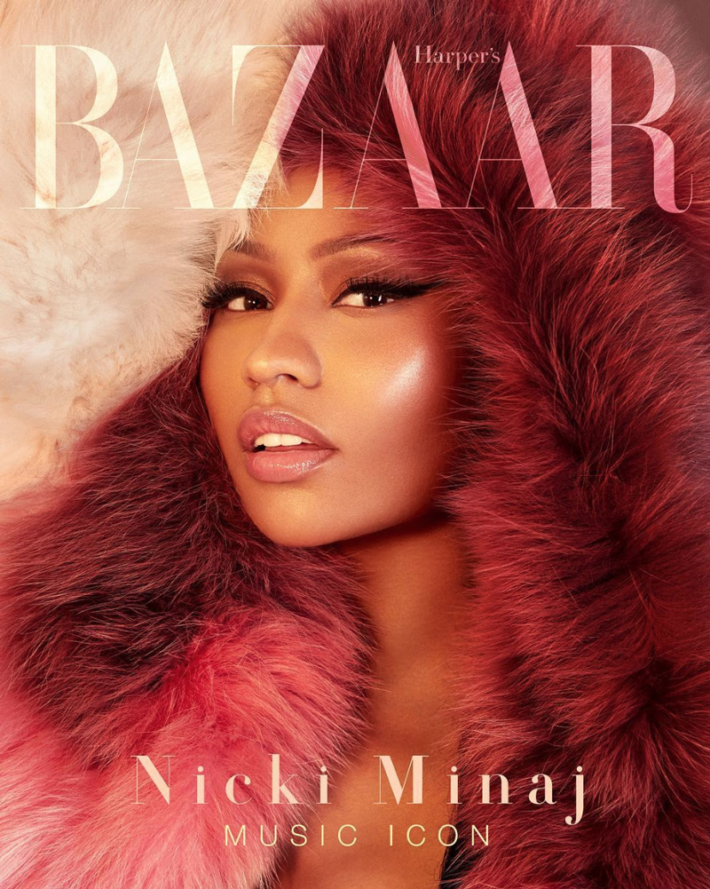 Nicki Minaj Poses in Burberry for the Cover of Vogue Japan