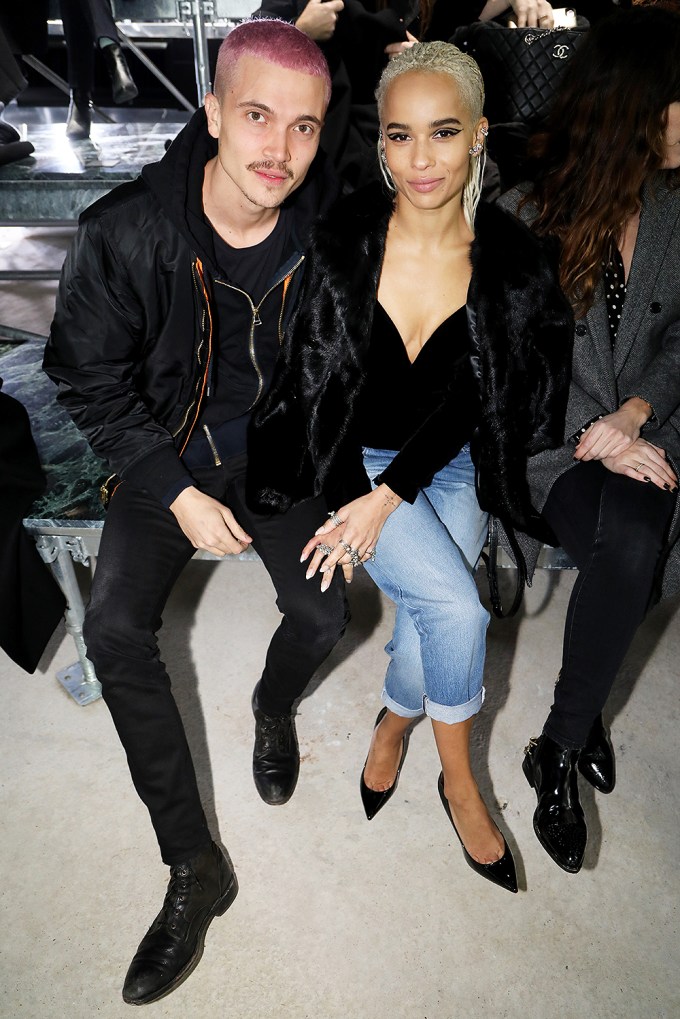 Zoe Kravitz & Karl Glusman During Paris Fashion Week