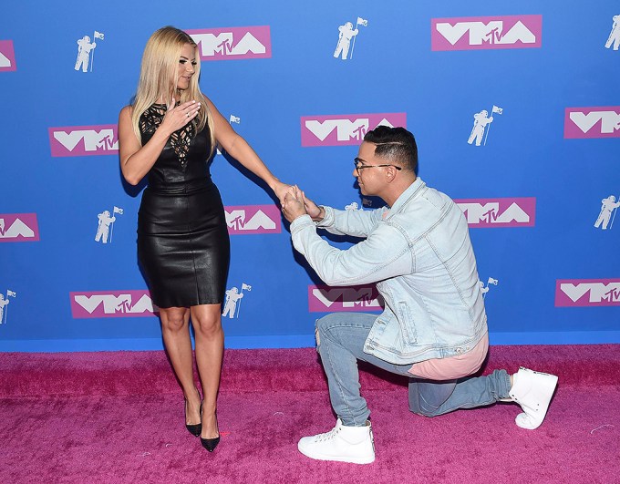 Mike ‘The Situation’ Sorrention & Lauren Pesce on a red carpet