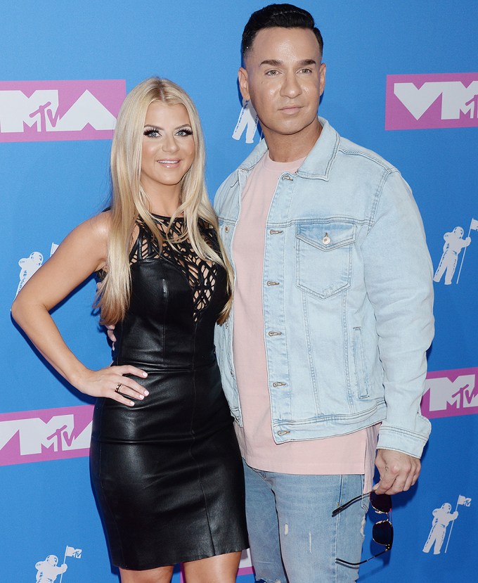 Mike ‘The Situation’ Sorrention & Lauren Pesce at the 2018 VMAs