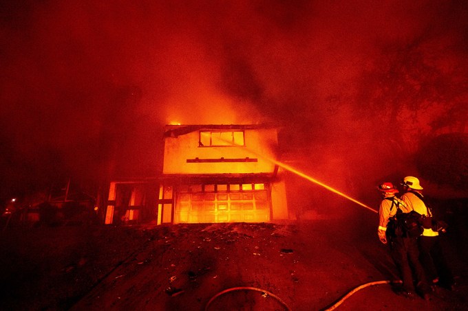 Extinguishing A Home In San Bernardino