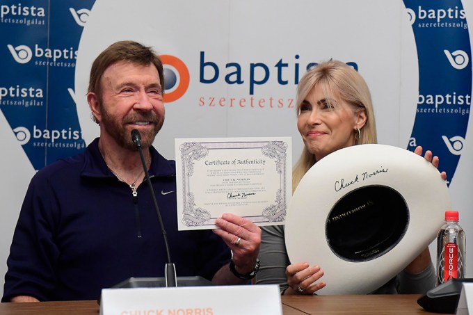 Chuck Norris campaings for 15th Shoe Box fundraising, Budapest, Hungary – 26 Nov 2018