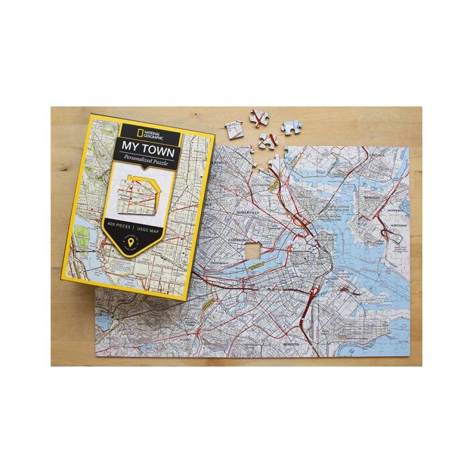 National Geographic My Town Personalized Map Puzzle