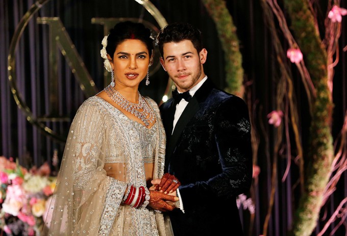 Nick Jonas and Priyanka Chopra pose for their wedding photos