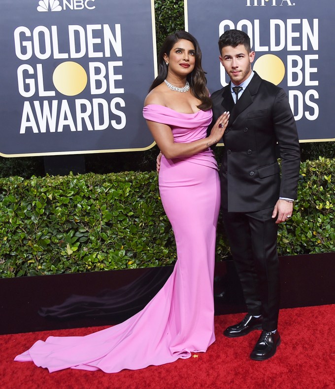 Nick Jonas & Priyanka Chopra At The 2020 Golden Globes
