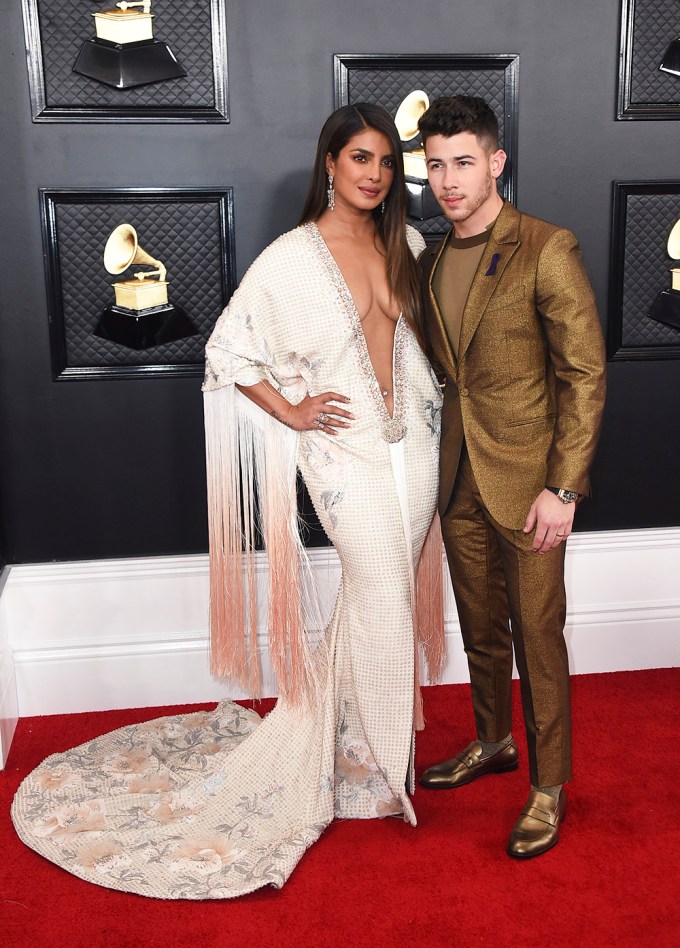 Nick Jonas & Priyanka Chopra At The 2020 Grammys