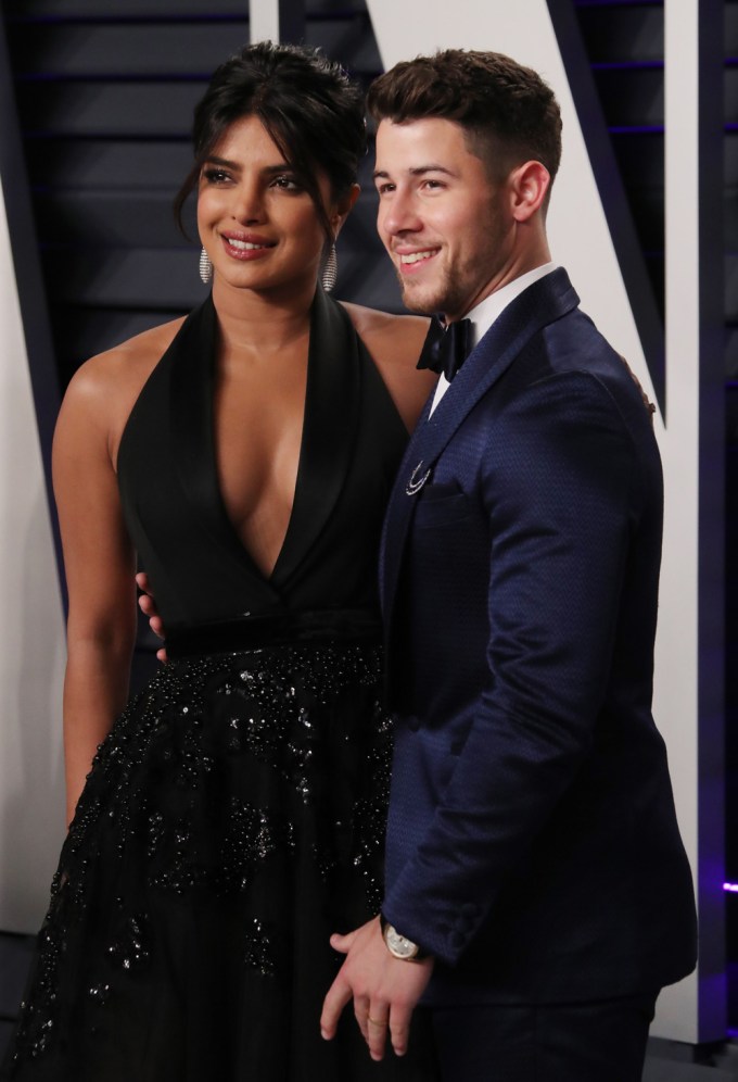 Priyanka Chopra & Nick Jonas at the Vanity Fair Oscars party