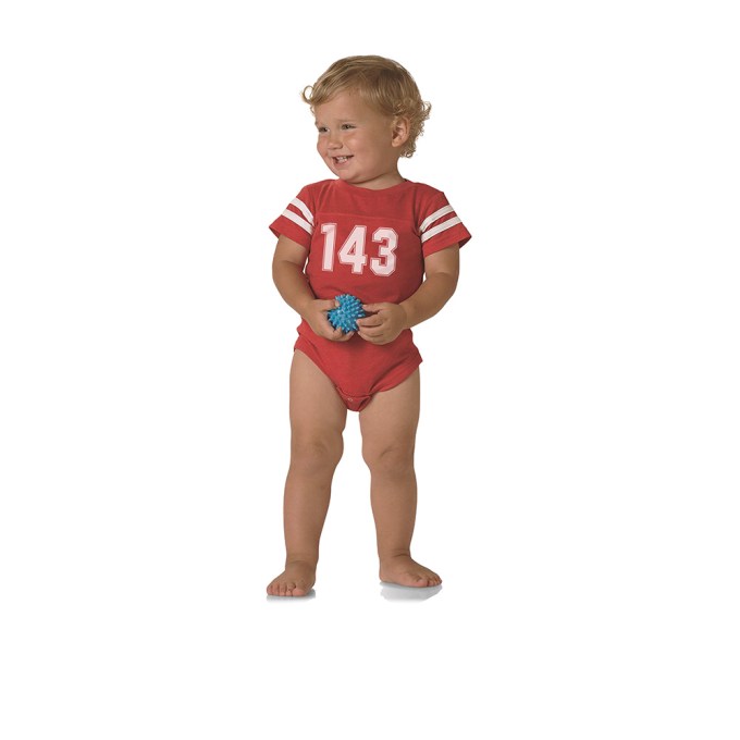 Sevenly 143 Baby Red Football T-Shirt Onesie