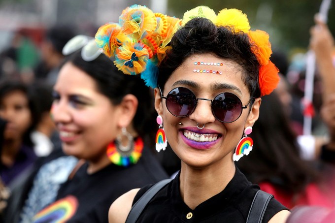 A Marcher At A Pride Event In India