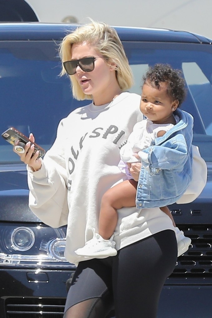 Khloe Kardashian Out and About With True Thompson