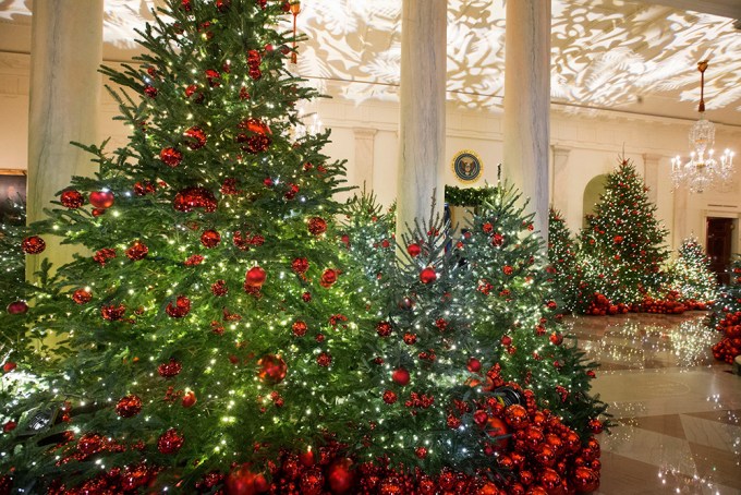 2018 holiday decorations at the White House, Washington, USA – 26 Nov 2018