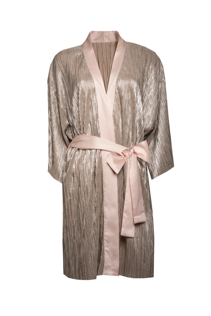 Victoria’s Secret Shine Pleat Kimono, $39.50