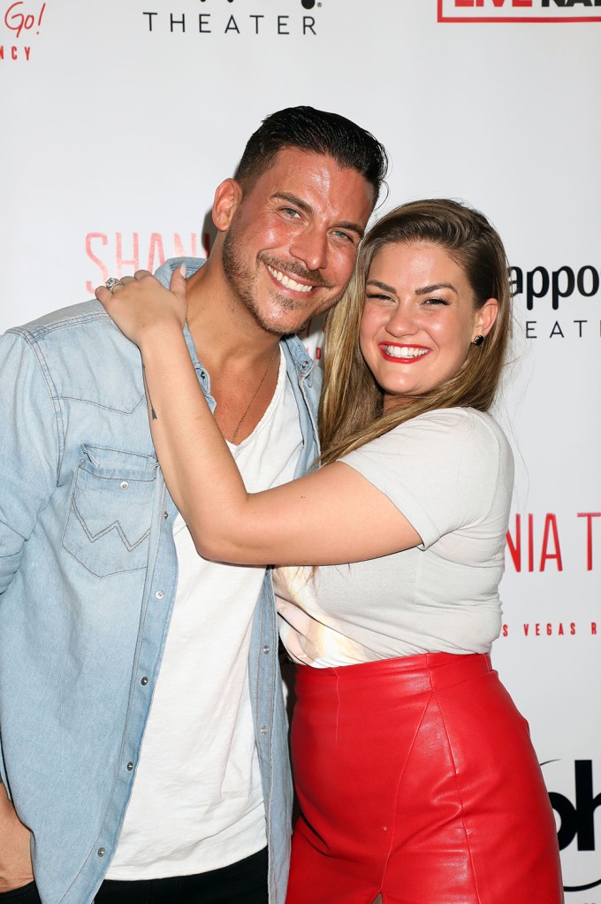 Jax Taylor and Brittany Cartwright Cheese in a Hug