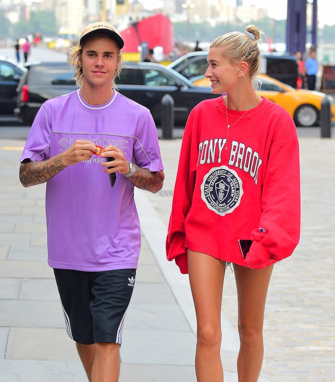 Justin & Hailey Bieber In New York