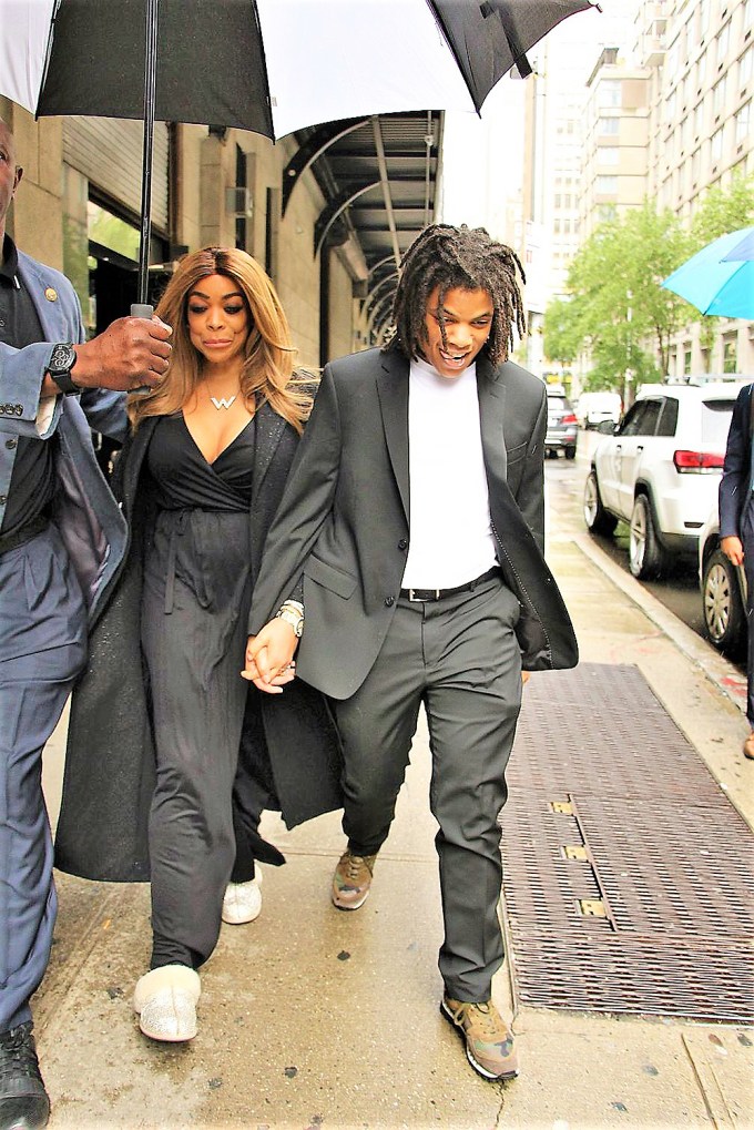 Wendy Williams & son, Kevin Jr. hold hands in Washington D.C.