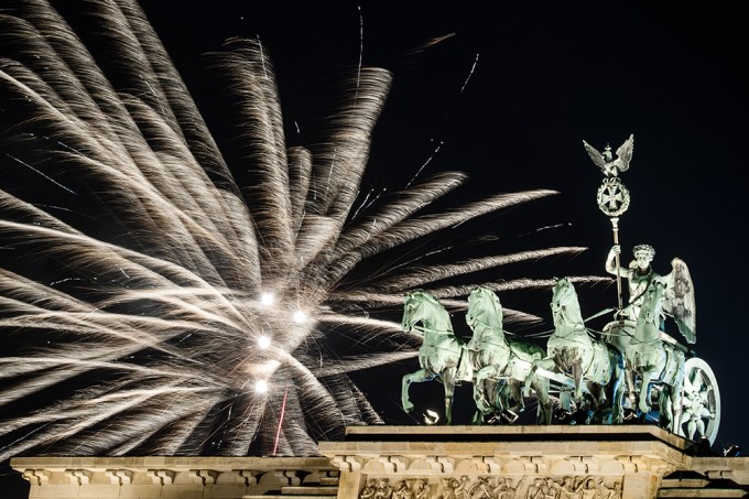 New Year’s Eve celebrations in Berlin, Germany – 01 Jan 2019