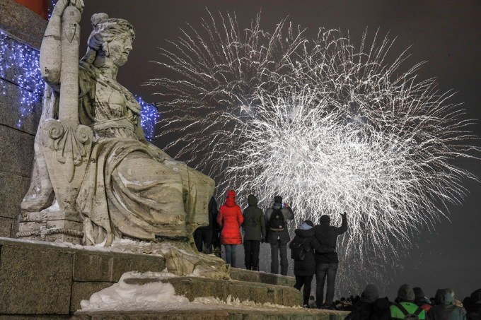Russia New Year, St.Petersburg, Russian Federation – 01 Jan 2019