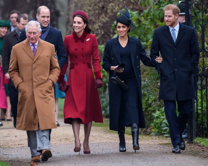 The Duke and Duchess of Sussex, Duke and Duchess of Cambridge and Prince Charles