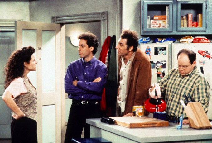 The ‘Seinfeld’ Cast on the Main Set