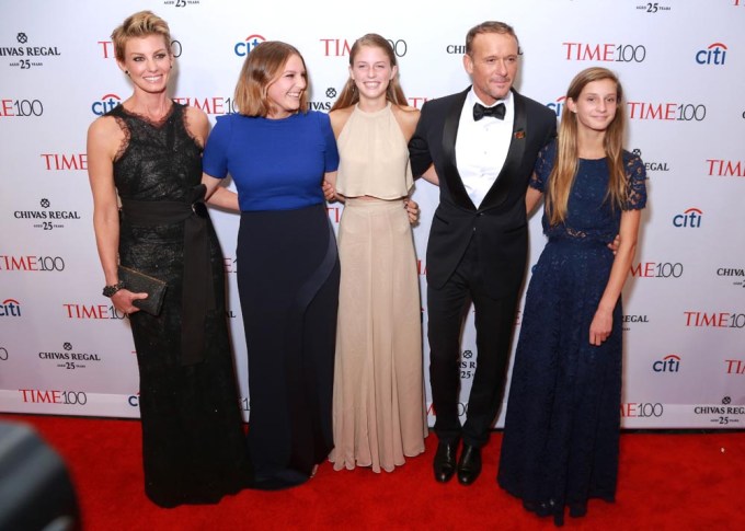 Tim McGraw & Family At The Time 100 Gala