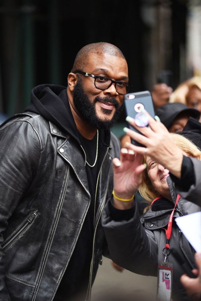 Tyler Perry Poses For Pics