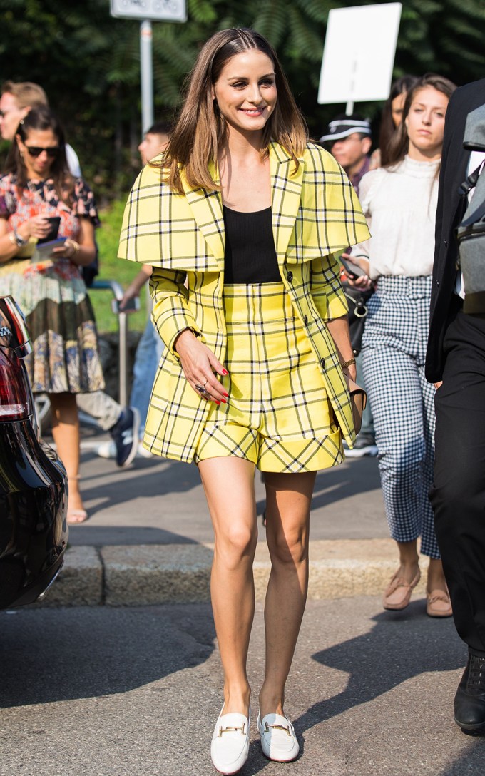 Stars Channelling Iconic ‘Clueless’ Look In Yellow Plaid Ensembles
