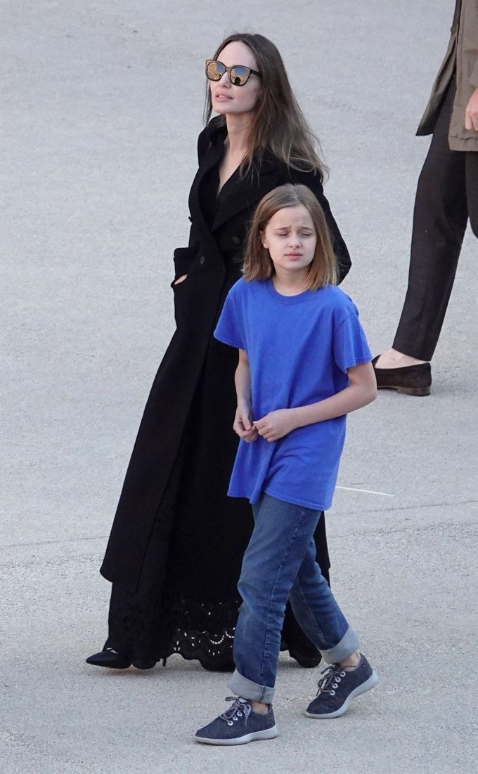 Angelina Jolie & Vivienne in Rome