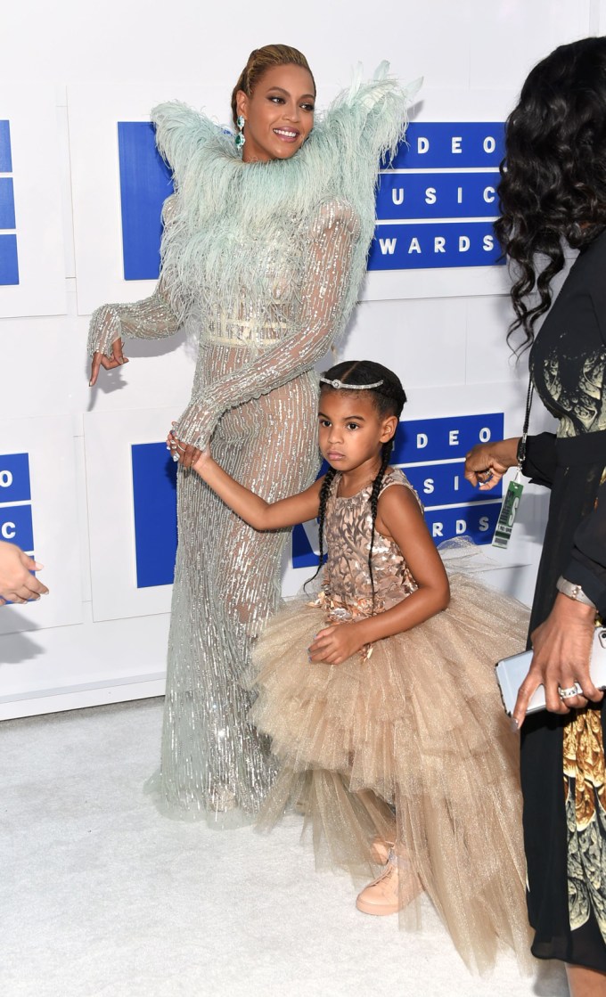 Beyonce and Blue Ivy Carter at the 2016 MTV Video Music Awards