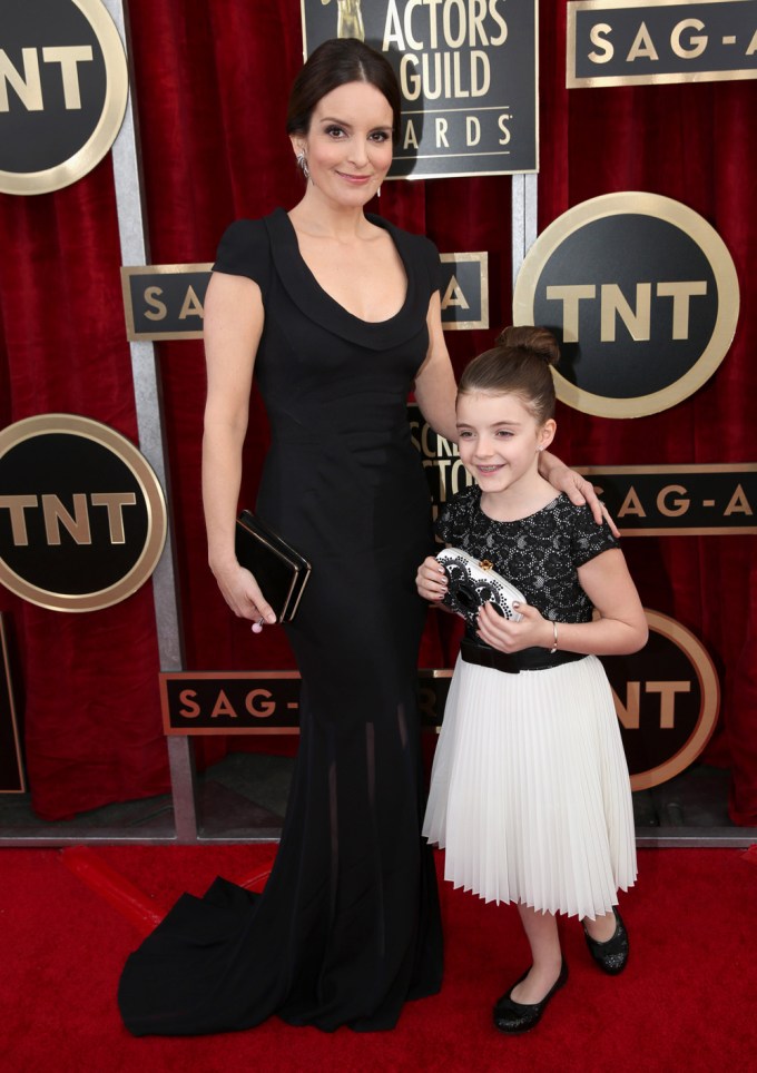 Tina Fey and her daughter Alice at the 20th Annual SAG Awards