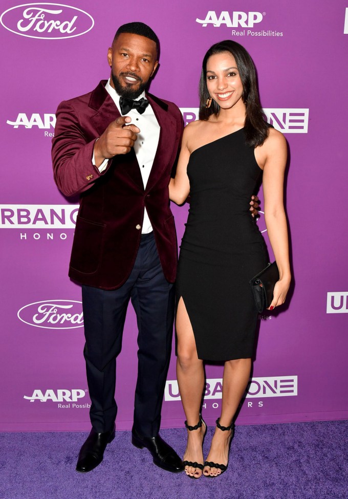 Jamie Foxx and Corinne Bishop at the Urban One Honors