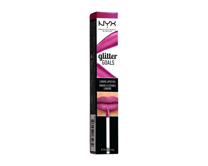 NYX PROFESSIONAL MAKEUP Glitter Goals Liquid Lipstick, $9, Ulta