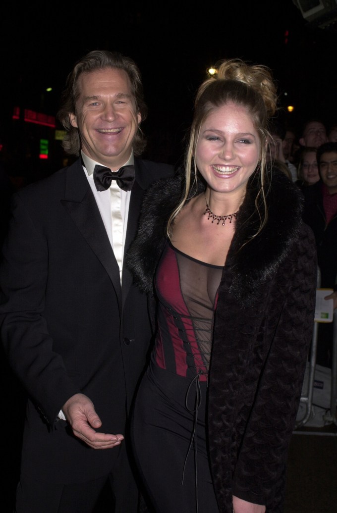 Jeff Bridges and his daughter Isabelle smile together