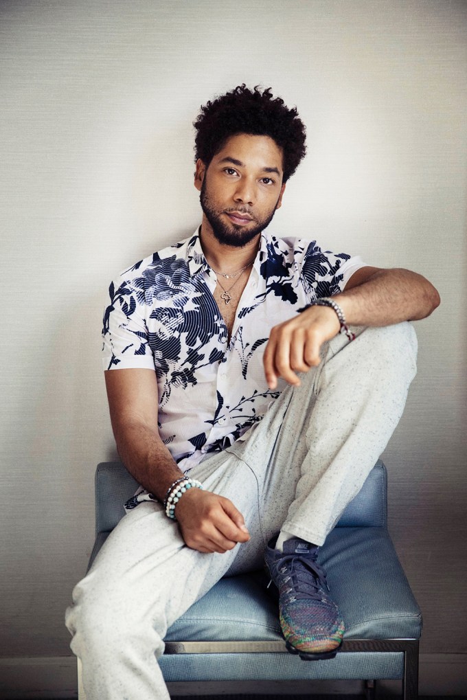 Jussie Smollett poses for a portrait