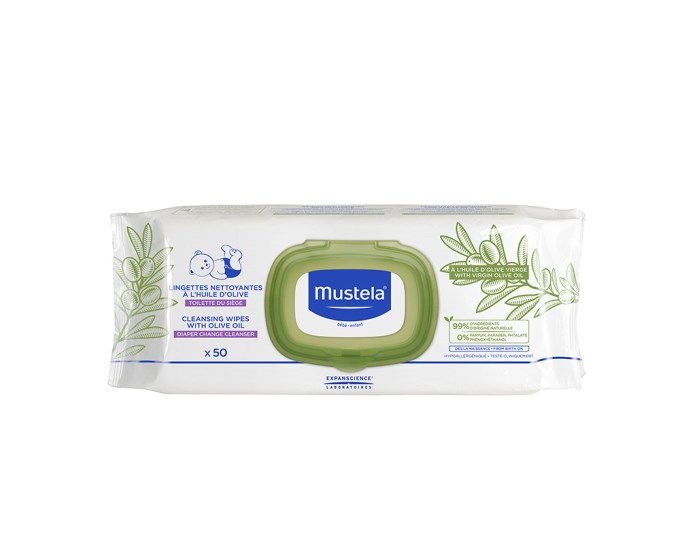Mustela Cleansing Wipes With Olive Oil