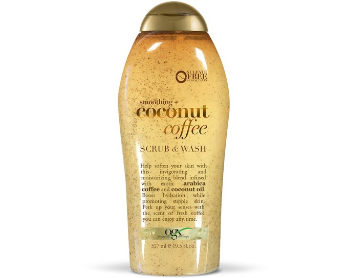 OGX Smoothing + Coconut Coffee Scrub & Wash