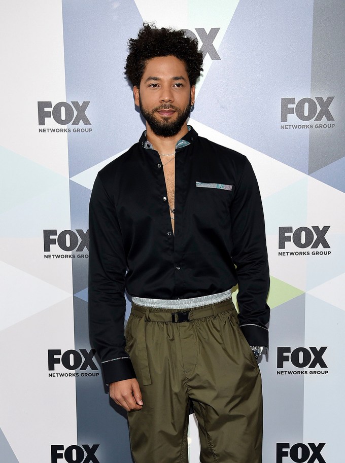 Jussie Smollett at the Fox upfronts party