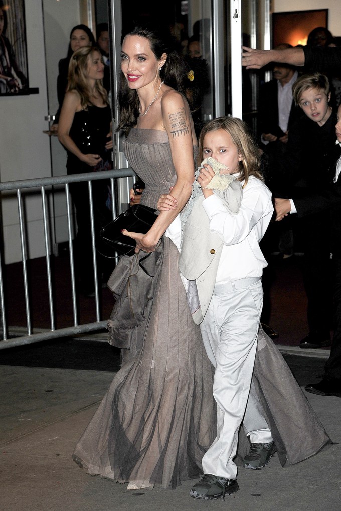 Angelina Jolie & Vivienne In NYC