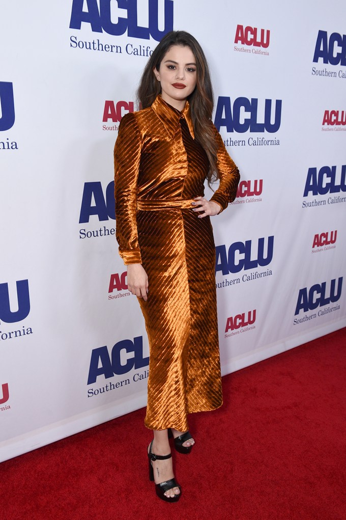 Selena Gomez at ACLU Bill of Rights Dinner