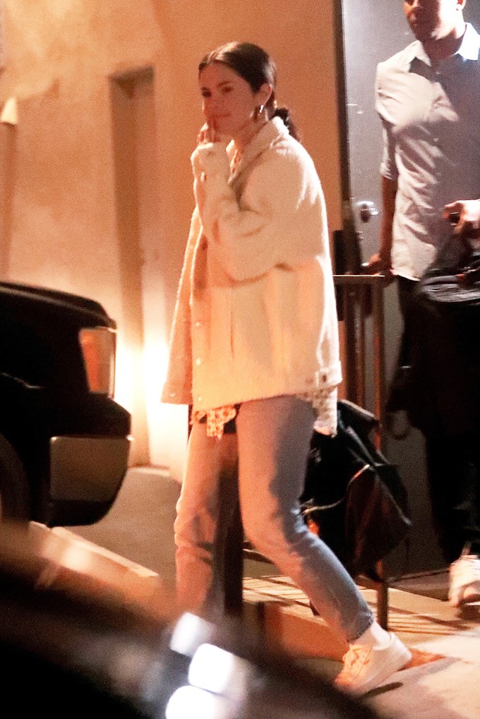 Selena Gomez Leaving Music Studio