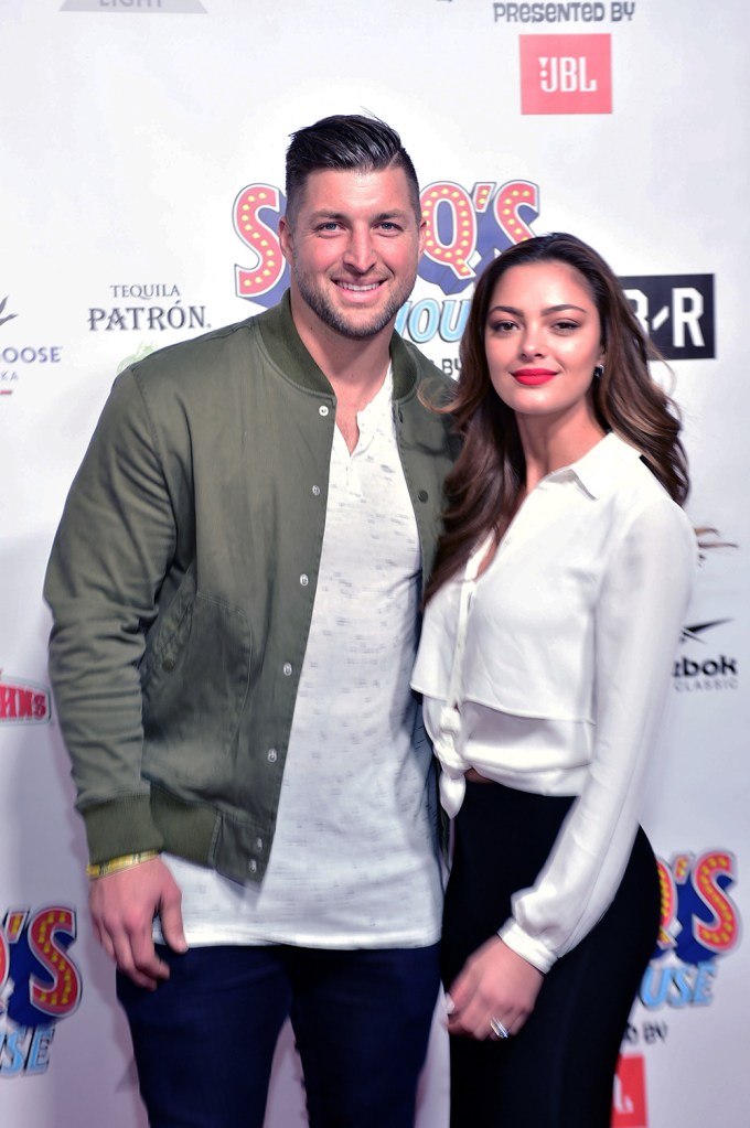 Tim Tebow and Demi-Leigh Nel-Peters at Shaq’s Fun House: Big Game Weekend Super Bowl LIII Party
