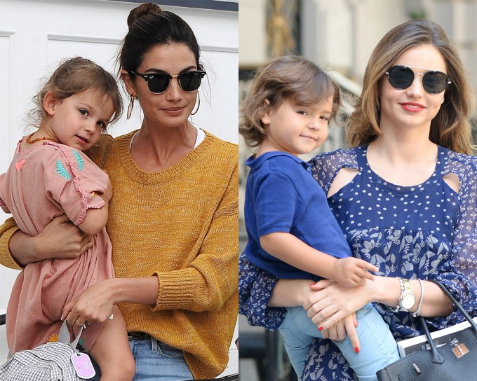 Victoria’s Secret Models With Their Kids