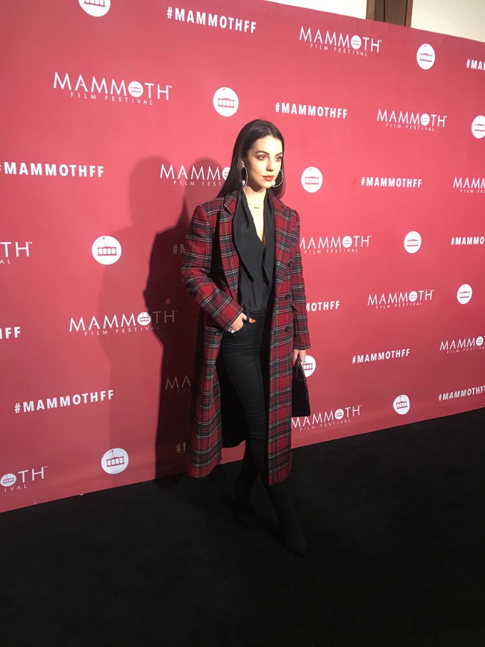 Adelaide Kane celebrating the U.S. Premiere of her film Acquainted at the Mammoth Film Festival
