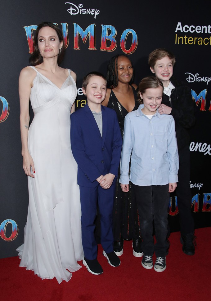 Angelina Jolie & Her Children At The ‘Dumbo’ Premiere