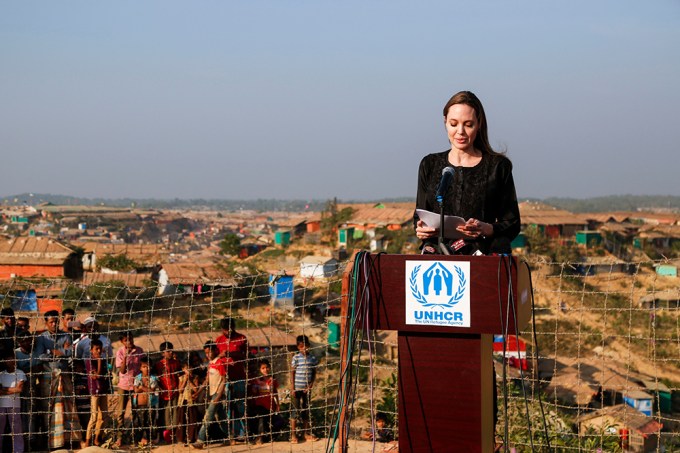 US actress Angelina Jolie visits Rohingya camp in Bangladesh, Teknuf – 05 Feb 2019