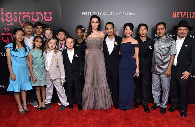 Angelina Jolie & Her Kids At ‘First They Killed My Father’ Screening
