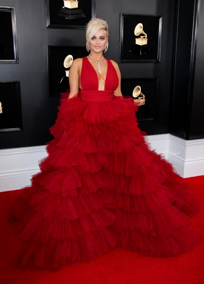 Celebs Showing Off Deep Cleavage at the 2019 Grammy Awards
