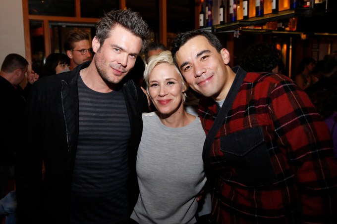Charlie Weber & Liza Weil pose for a pic