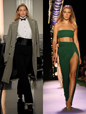 Gigi Hadid and sister Bella wow the crowd in solid frocks as they walk Brandon  Maxwell NYFW show