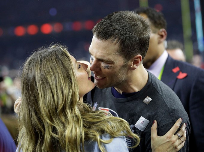Gisele Bundchen Congratulating Tom Brady